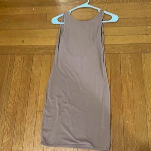 Tan mini dress